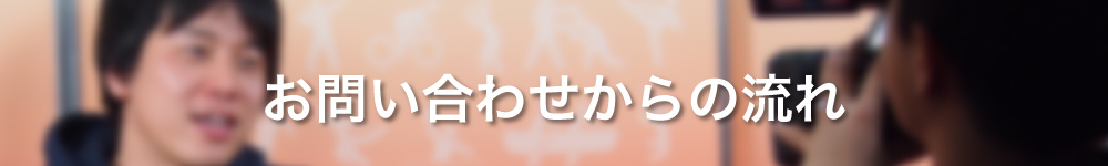 お問い合わせからの流れ